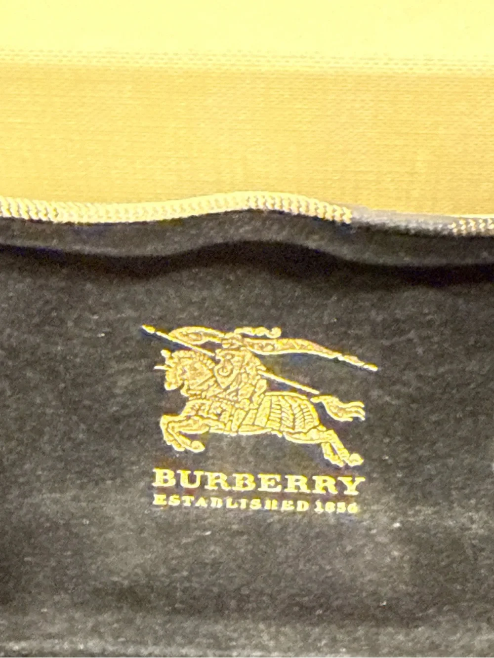 Burberry Cream and Gold Logo Accessory Box
